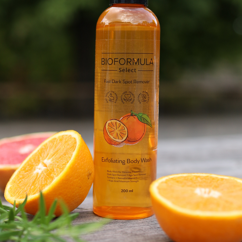 BioFormula Select  Kojic Acid Body Wash - Body Wash That Helps Lighten Dark Spots, Discoloration, Sun Spots, Age Spots & Post-Acne Marks, (1 pk, 30g)