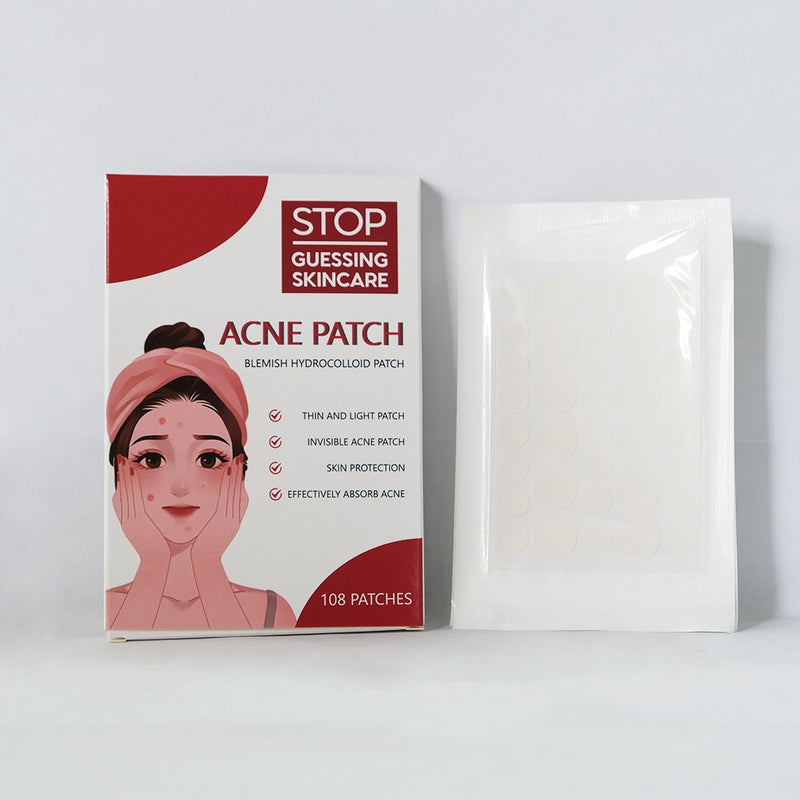 Stop Guessing Hydrocolloid Acne Pimple Patch for Covering Zits and Blemishes, Spot Stickers for Face and Skin